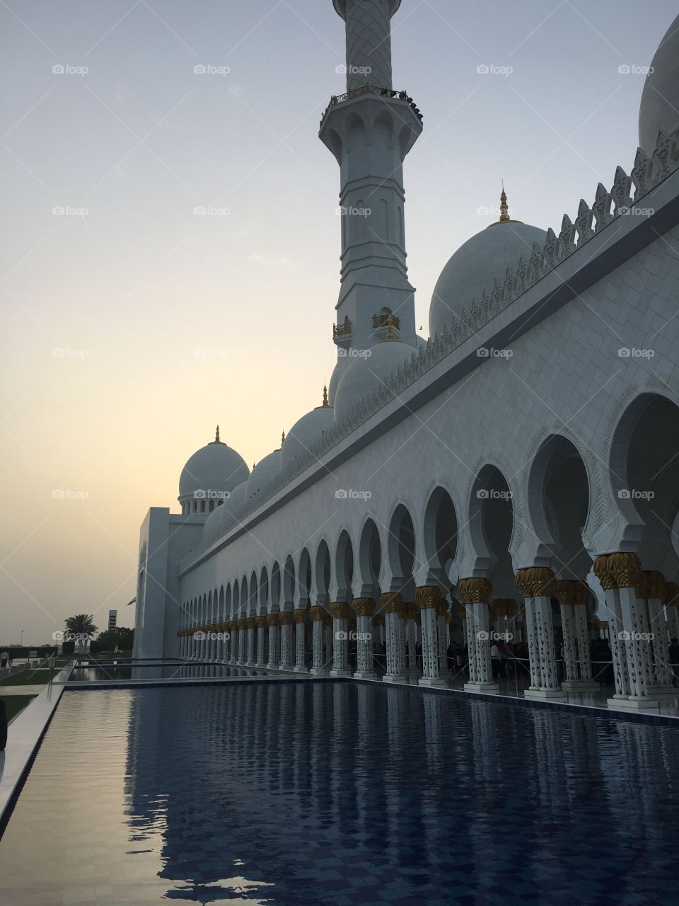 White Mosque - Abu Dhabi Sunset
