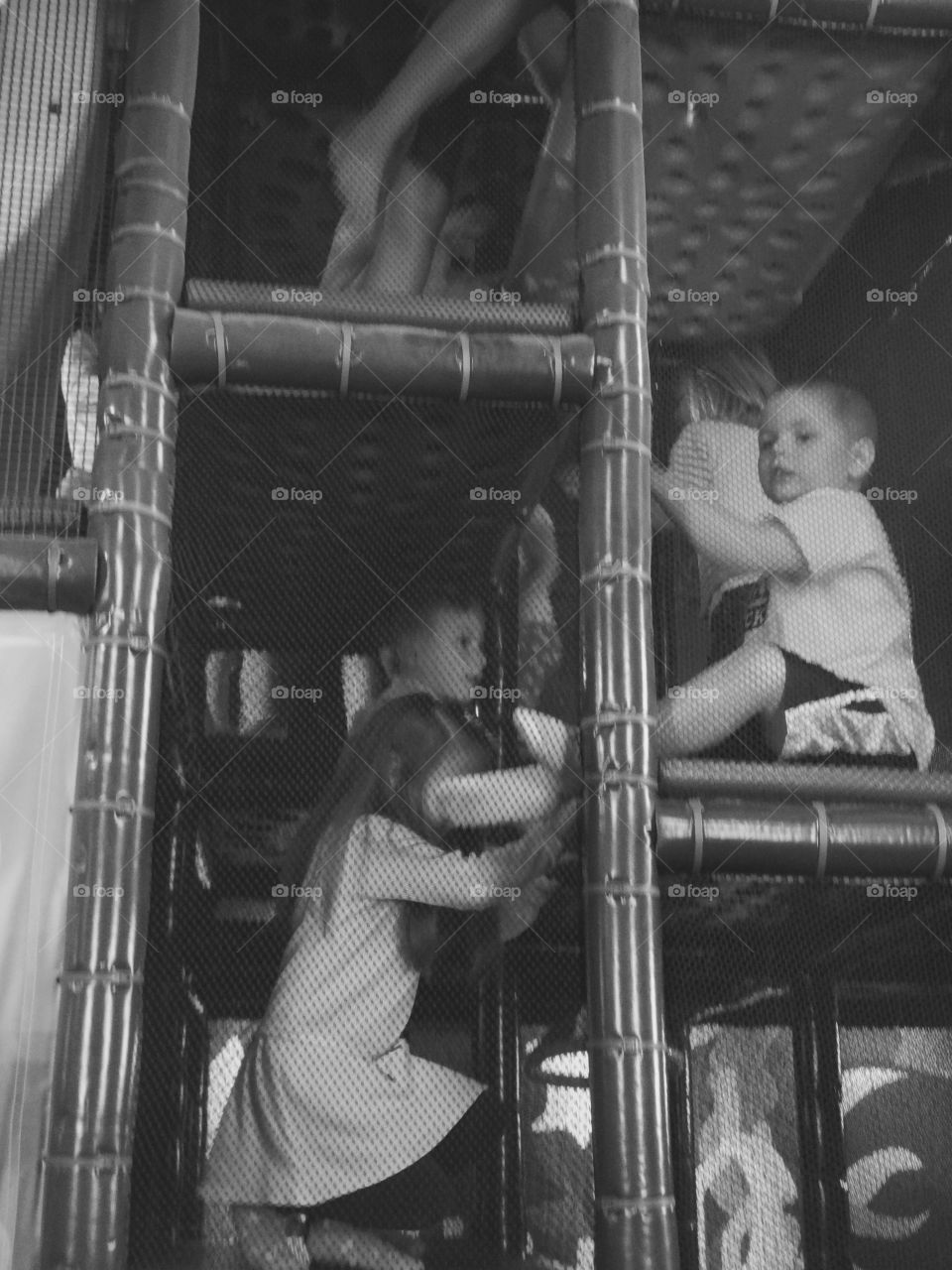 Climbing Climbing Climbing. The climber at he end of the aquarium 