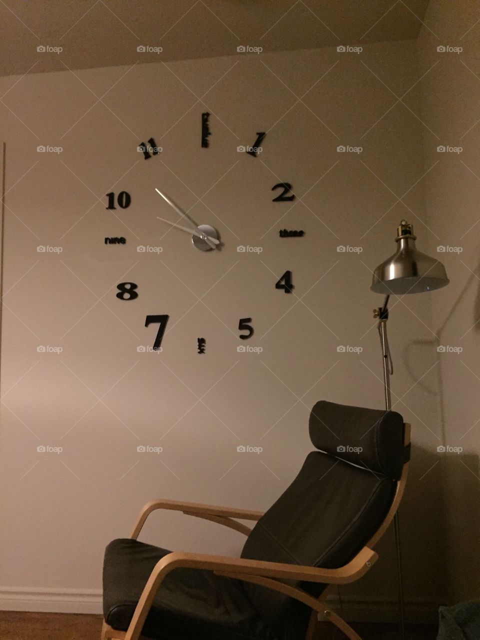 Ikea chair wall clock