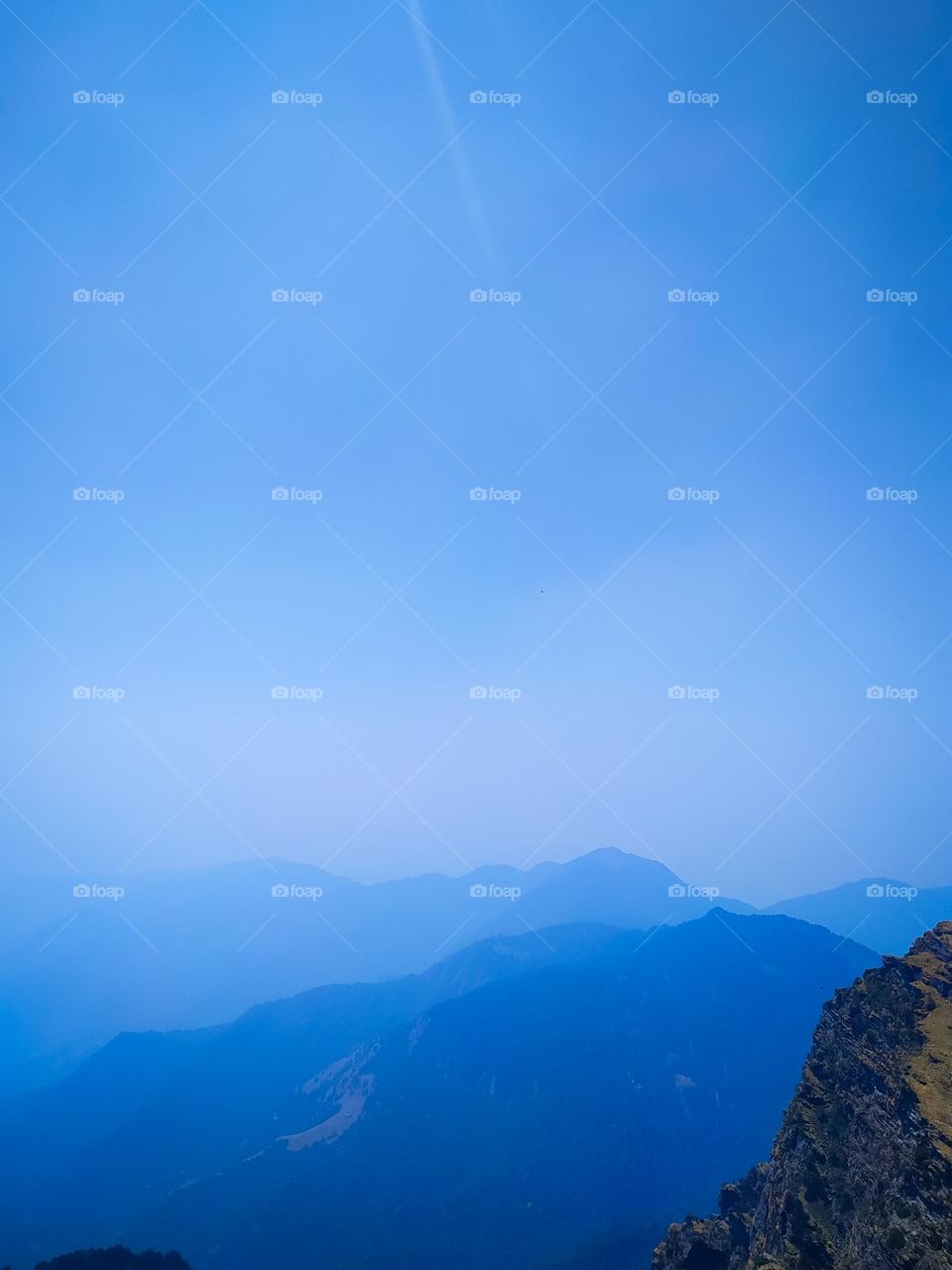 Amazing view of the mountains in the morning