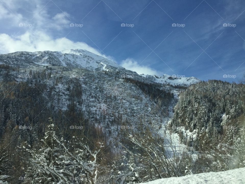 Snow, Nature, Landscape, No Person, Mountain