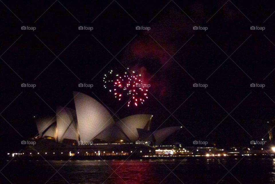 Sydney opera house fireworks. Australia