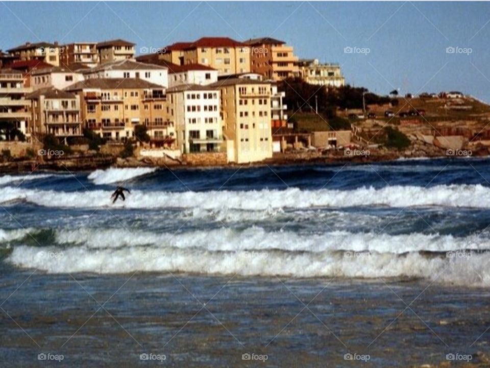 Surfer at Bondi Beach