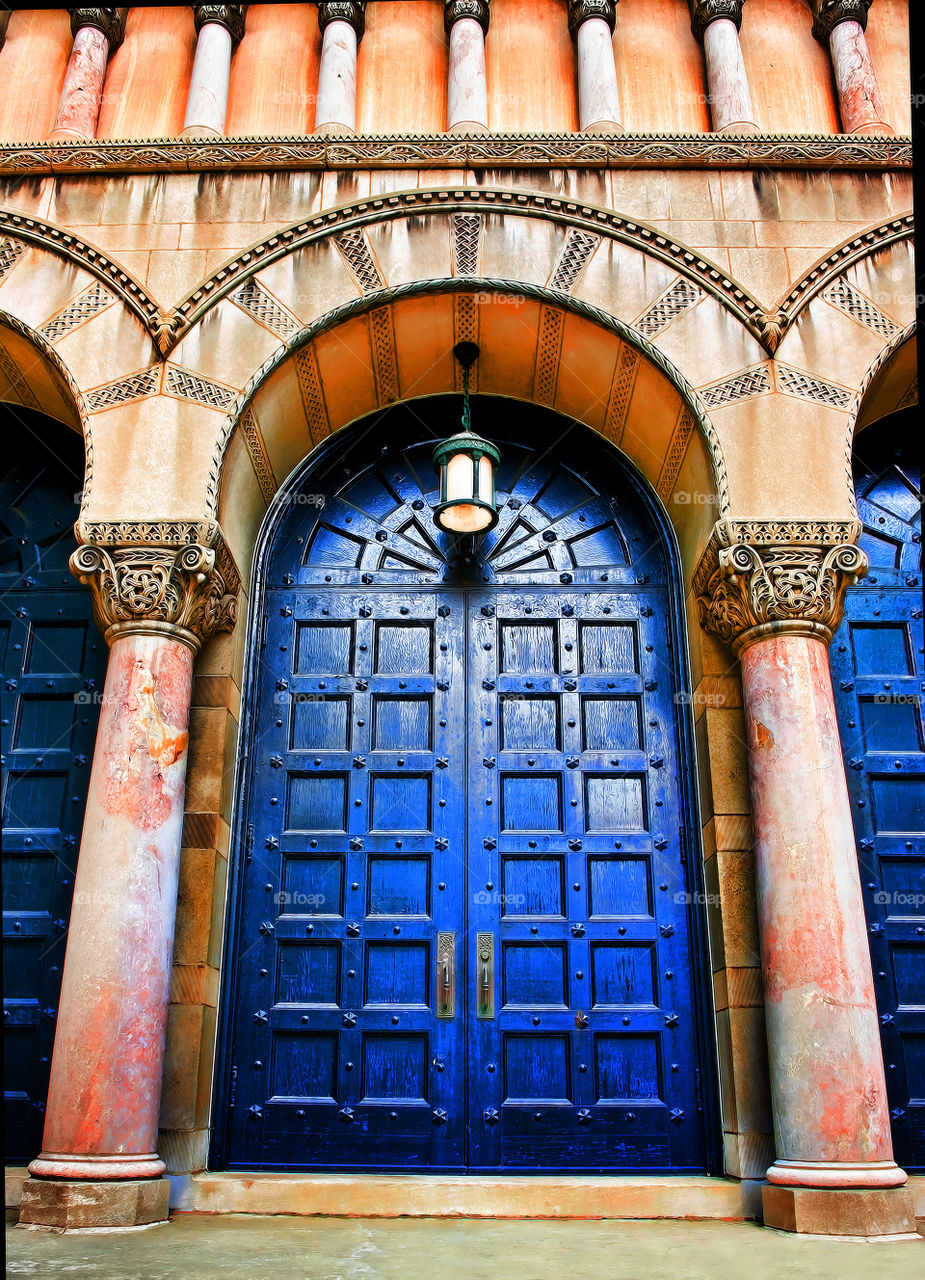 Image of a really cool blue door 