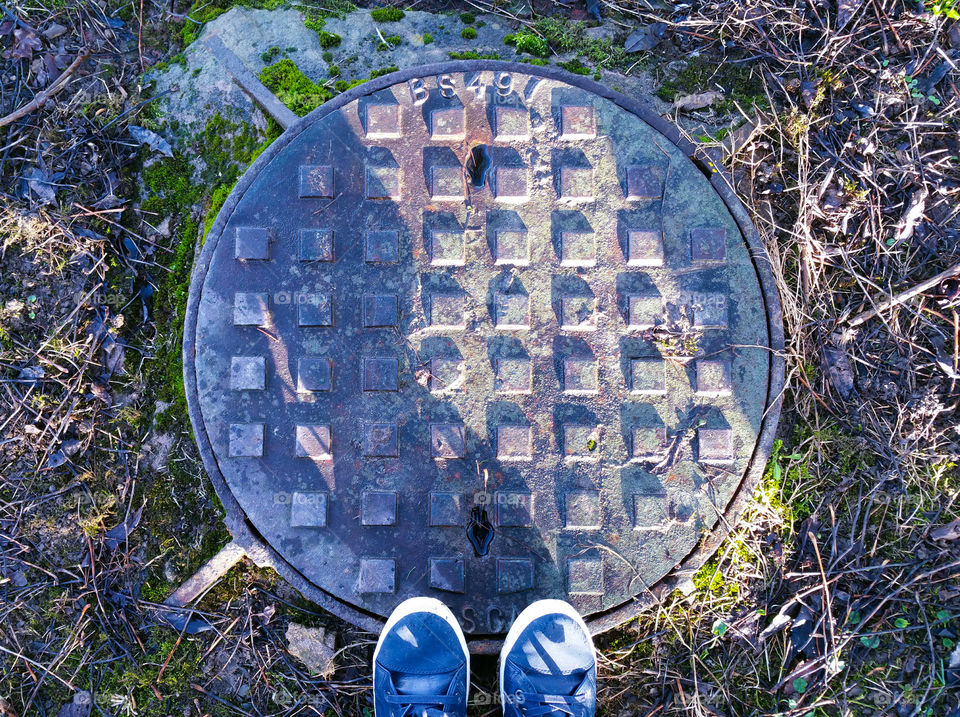 A manhole cover