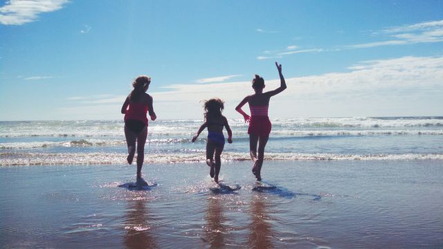Beach running