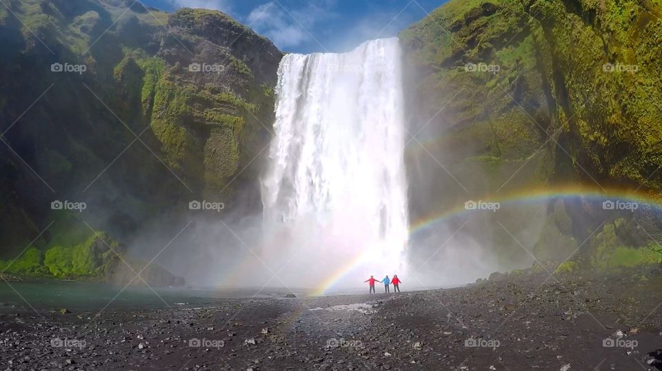 Skógafoss waterfall in Iceland 