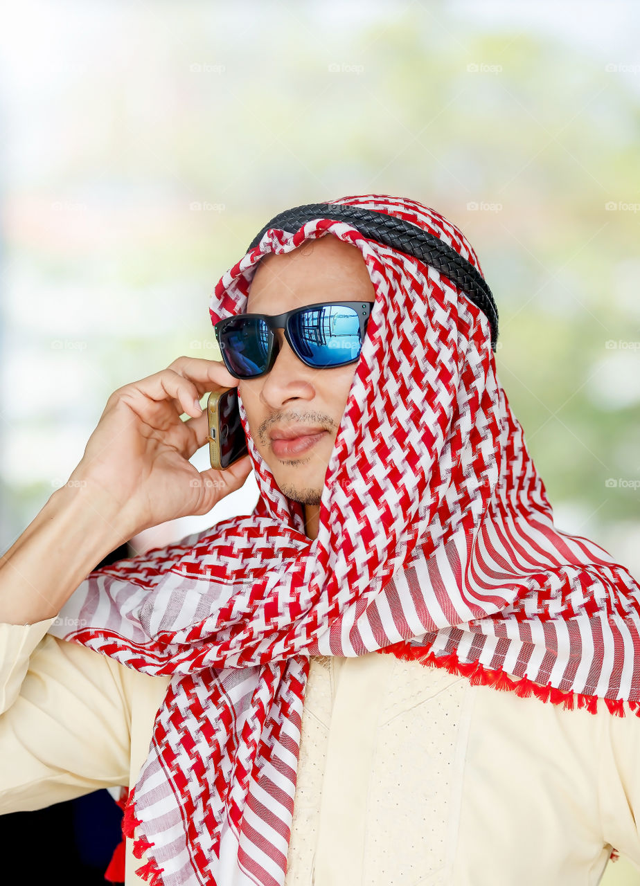 Portrait of Arabic man