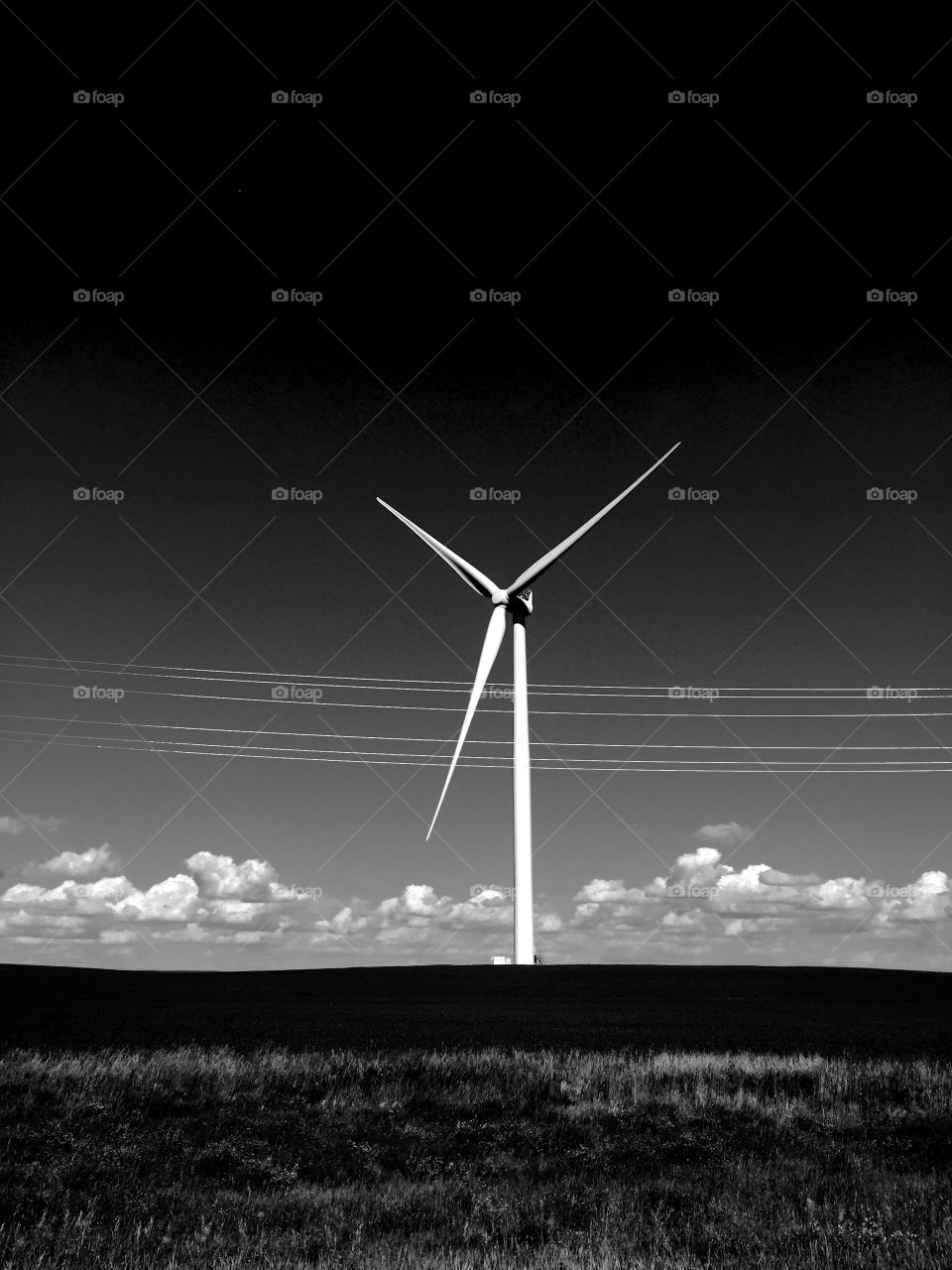 A beautiful picture of a windmill