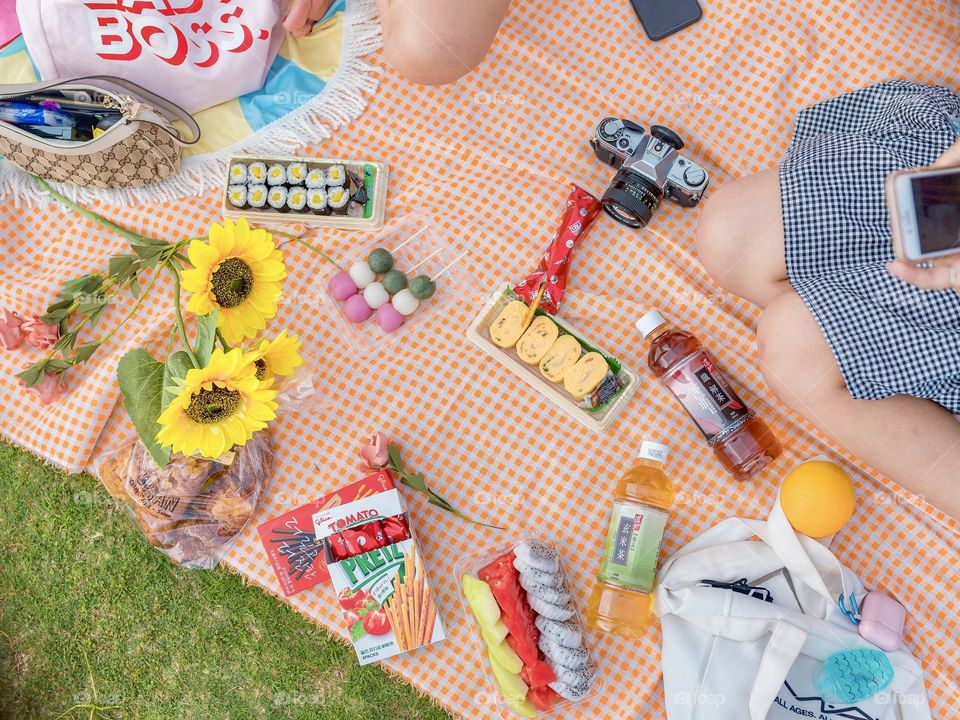 Colourful picnic essentials (Especially for photo taking!)