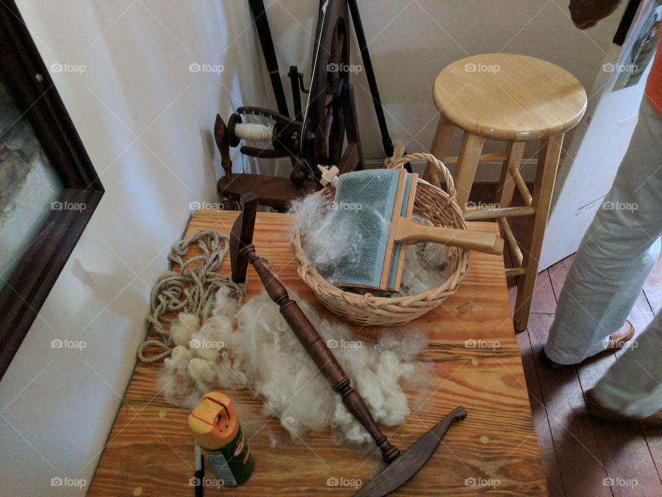 the room where the loom is kept at the Kingsley Plantation