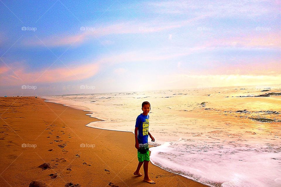 At the beach 