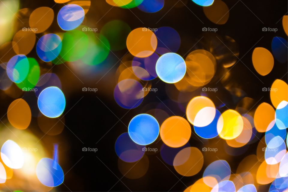 Bokeh of christmas lights