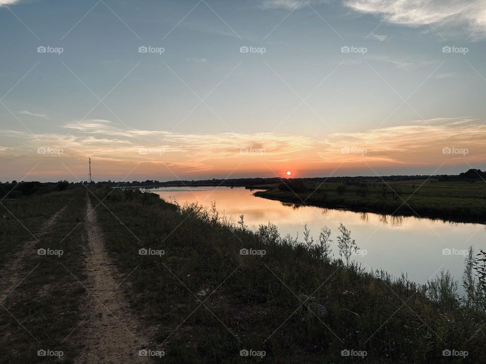 Дорога в деревне 