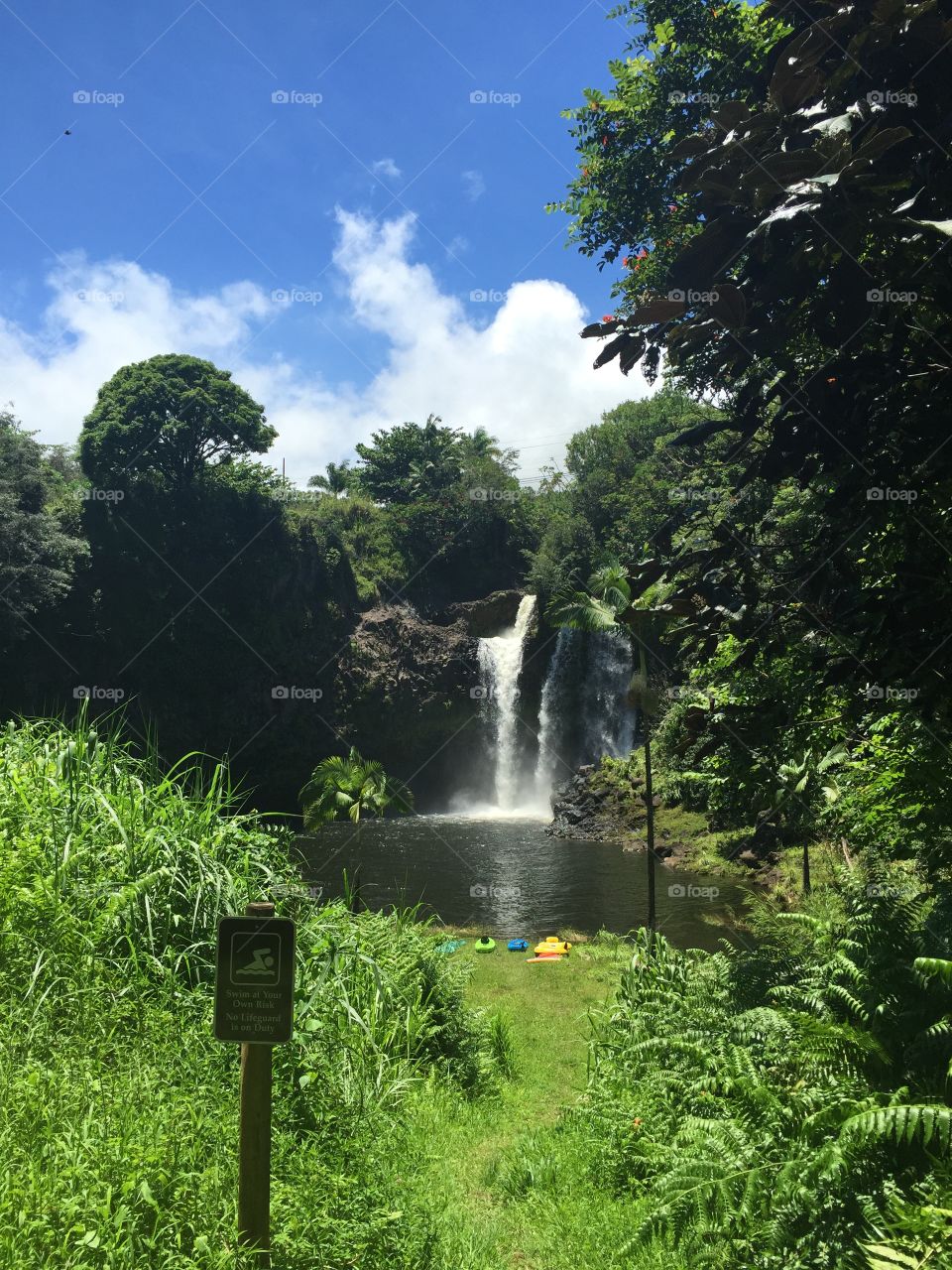 Gorgeous Hawaiian Waterfall 
