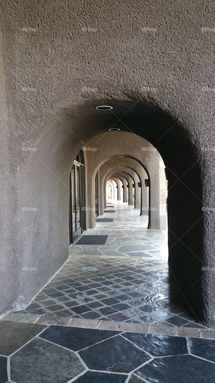 long walk. Beautiful walk way