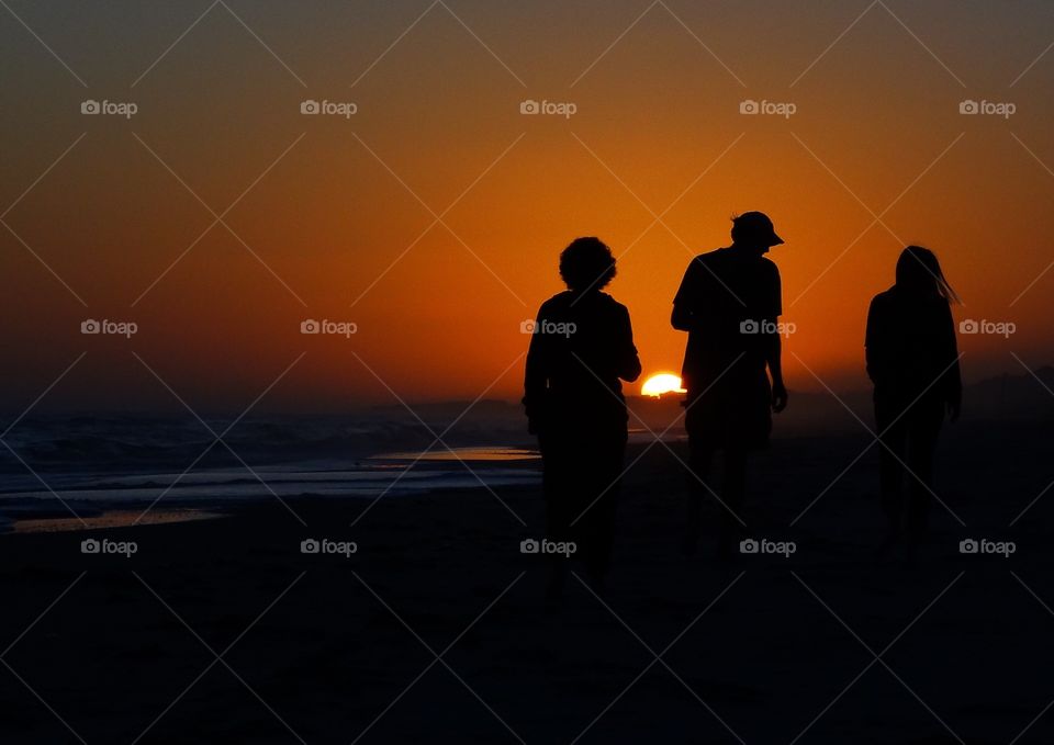 Sunset at St George Island, FL. Do you see the sun? It is happy hour on the beach!