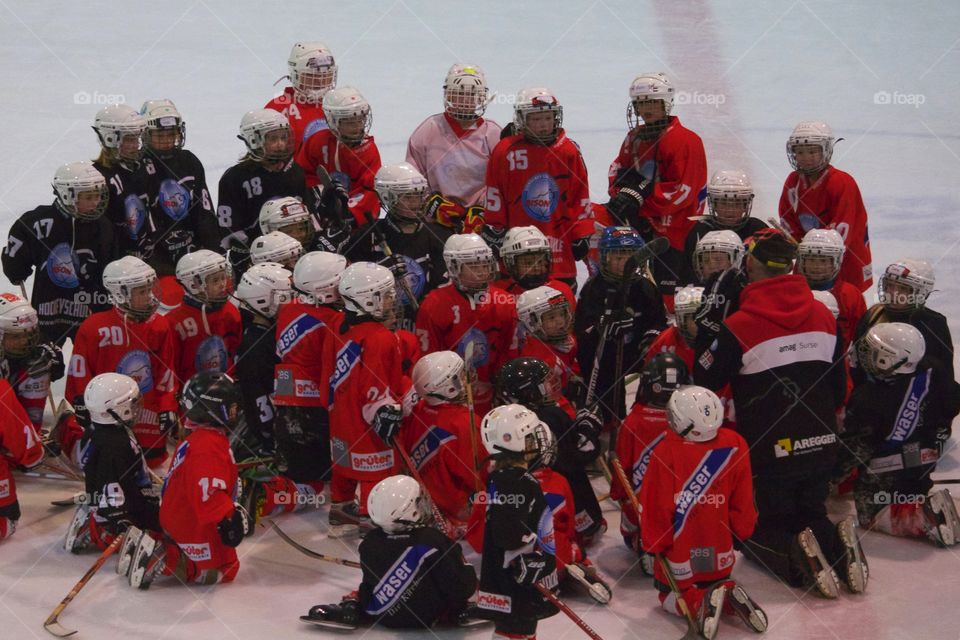 Young Ice Hockey Players