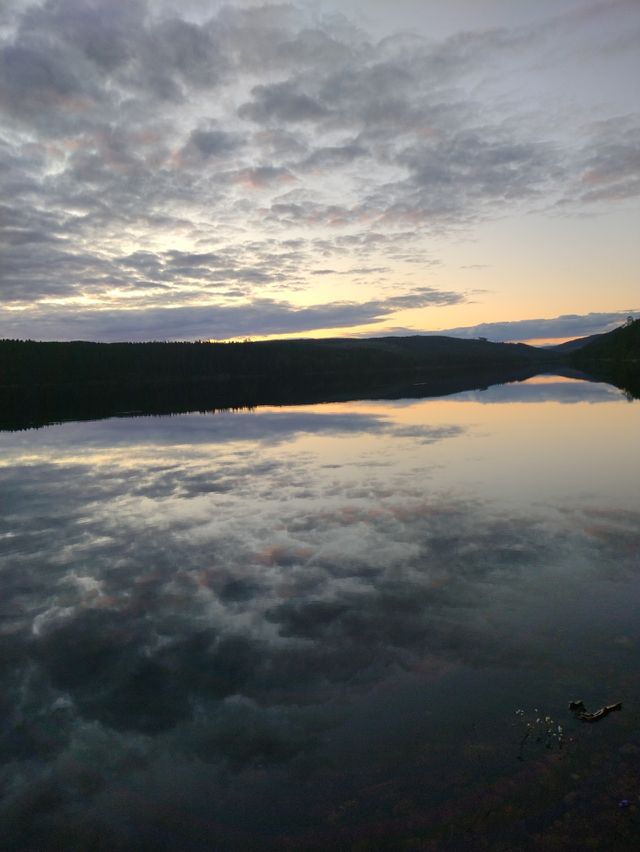 Swedish nature, lake reflection