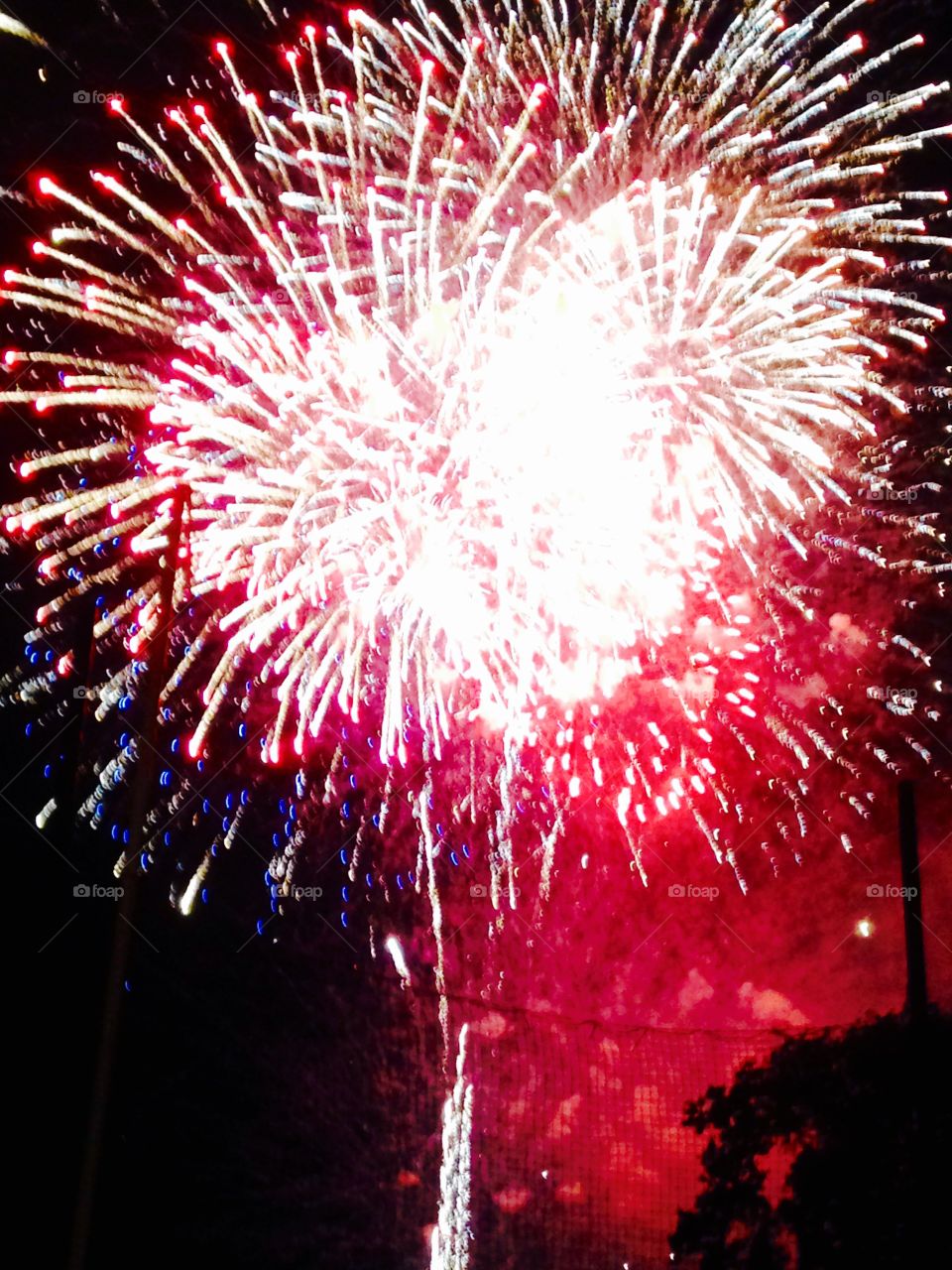 Red fireworks 