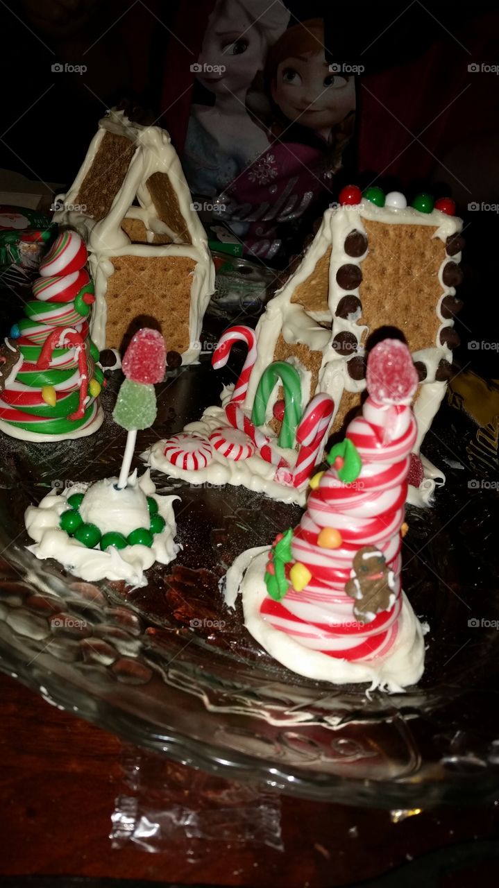 gingerbread village