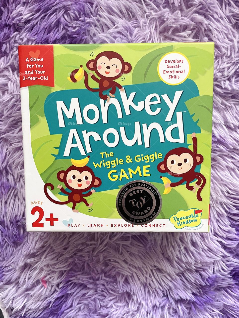 Monkey Around Game for toddlers, monkey board game, learning game for toddlers, Monkey Around wiggle and giggle game, kids games 