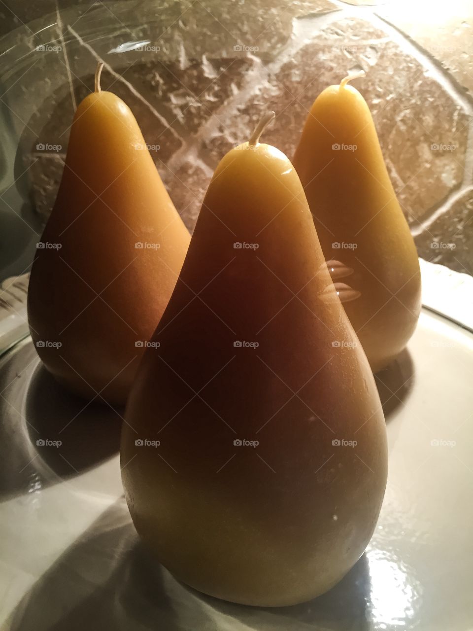 Waxed pears