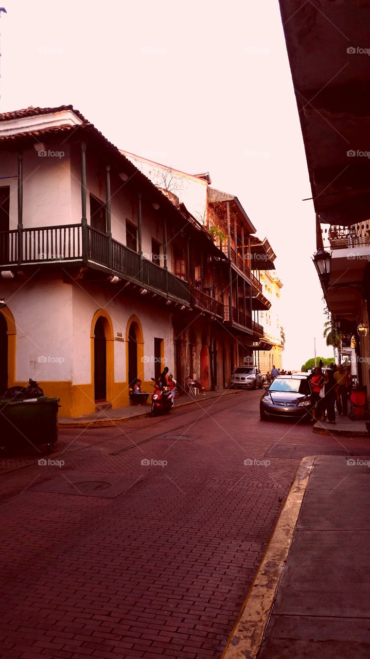 Casco Viejo, Panama  City,  Panama . a street  in Casco Viejo,  Panama City,  Panama 