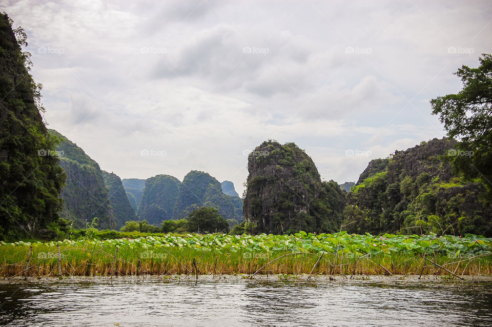 Scenic view in Tam Coc, Vietnam