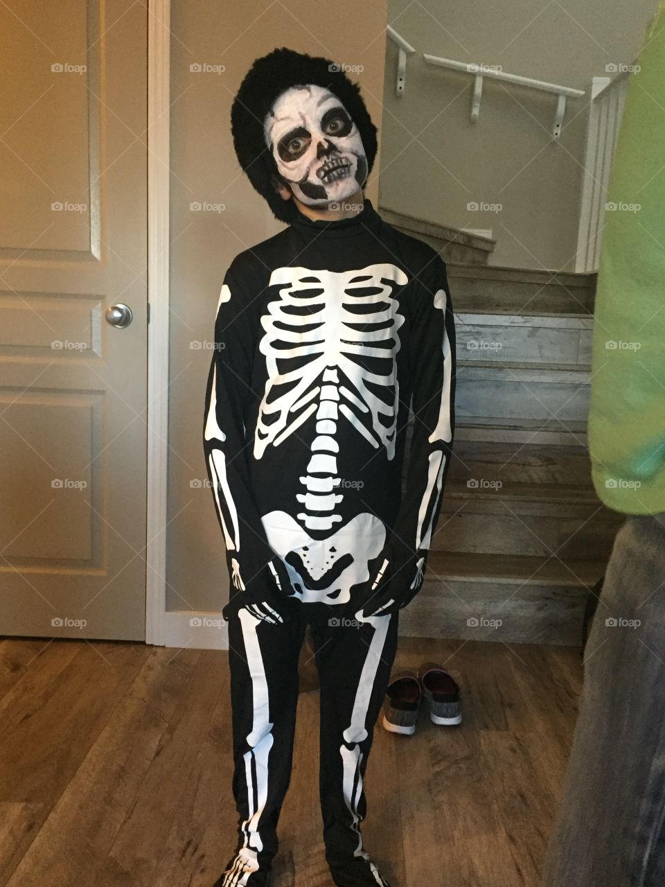 Scary skeleton Halloween costume  