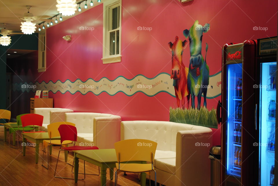 A colorful ice cream place in Key West, Fl