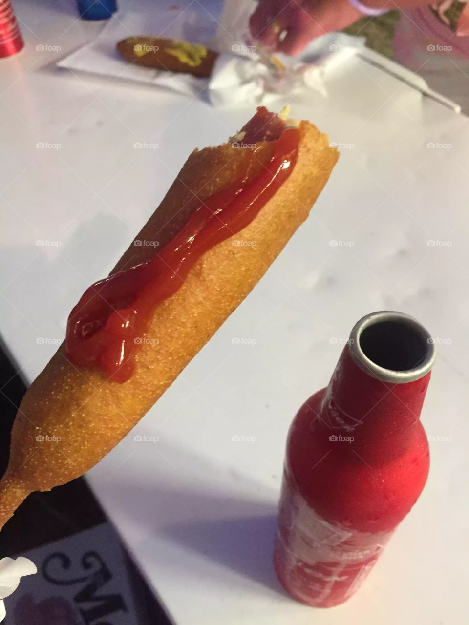 Corndog and Beer
