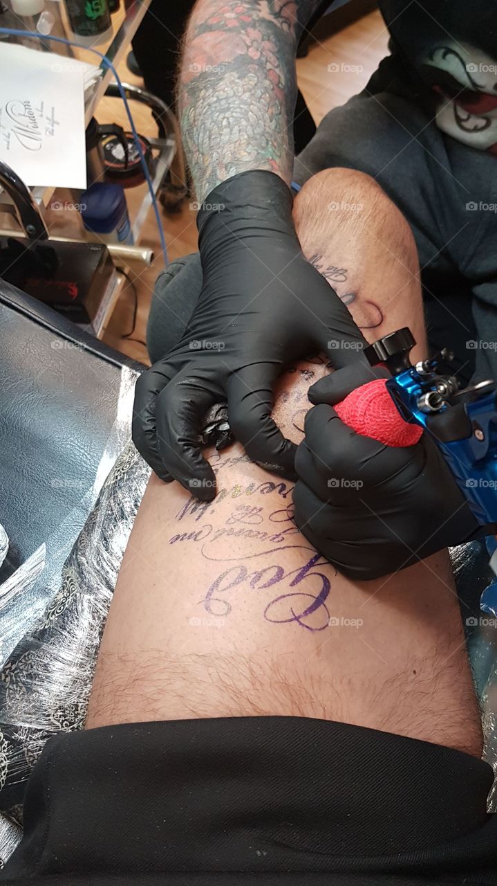 Tattoo On Leg