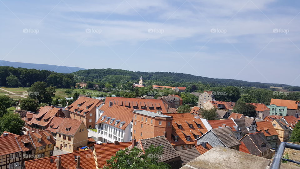View over Quedlinburg