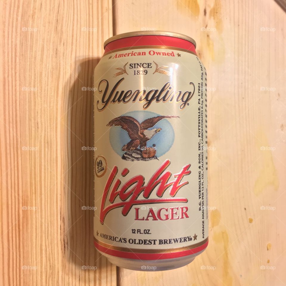 Yuengling Light Lager Beer Can