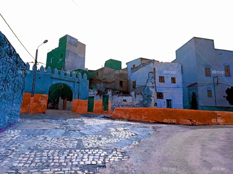 Old building in village Bhalil of morocco