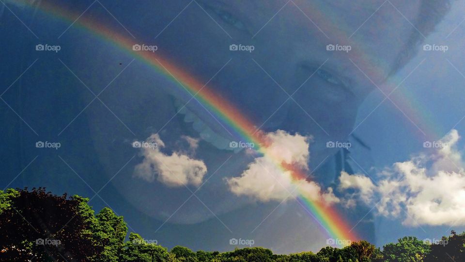 Rainbow, Weather, No Person, Rain, Storm