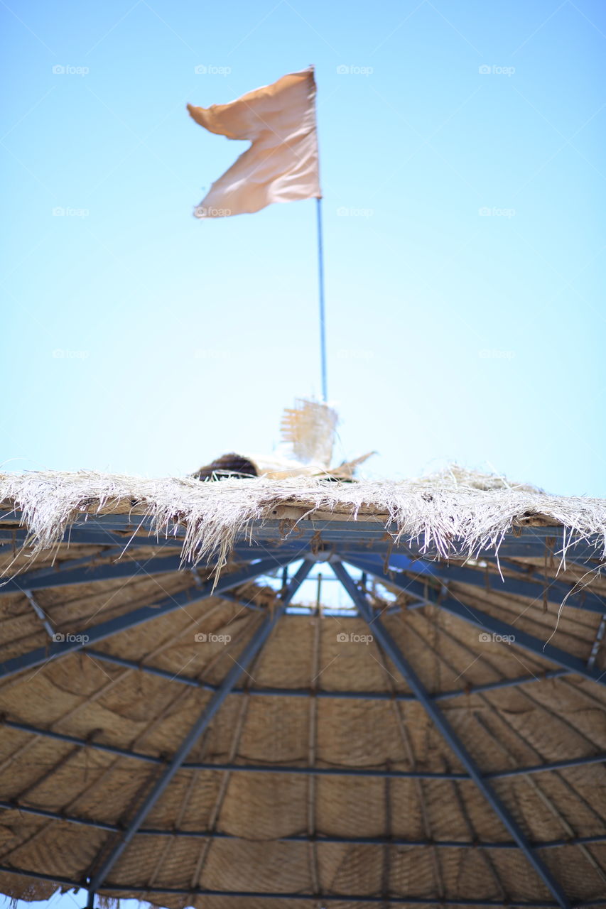 #flag #topview #roof