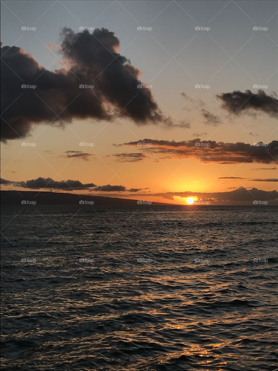 Sunset view from Bubba Gump's shrimp 