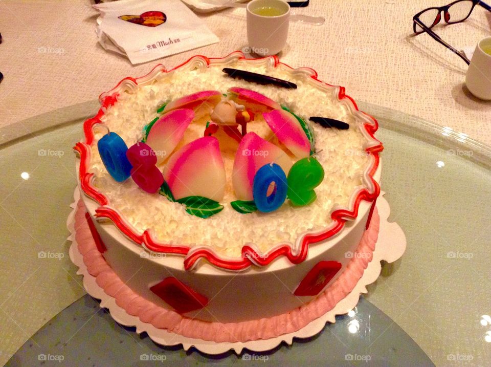 Family's 80th and 90th birthday cake 