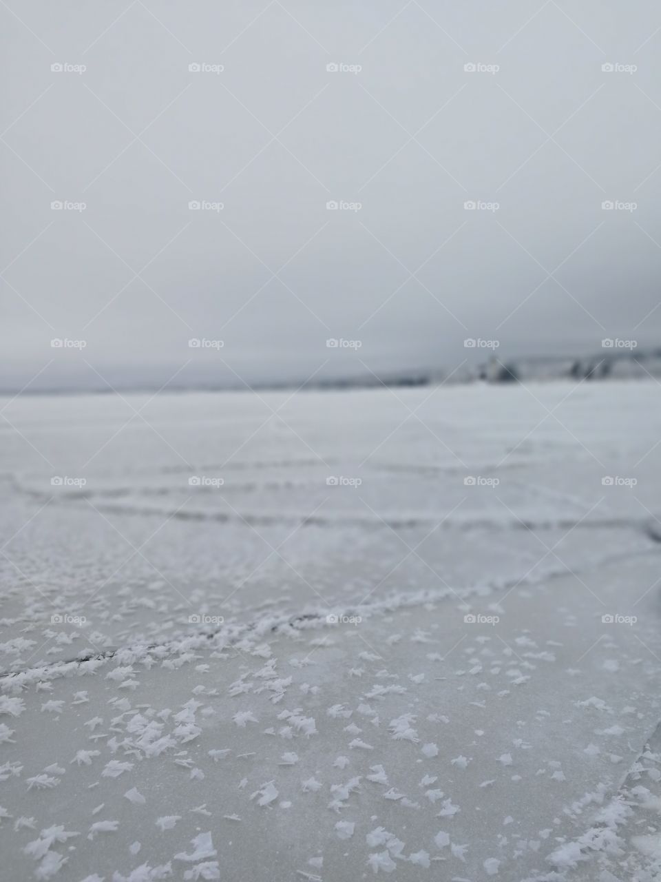frosty lake