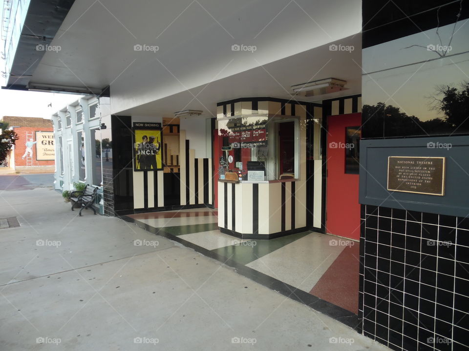 night at the movies. This is a picture I took while out walking this last week.