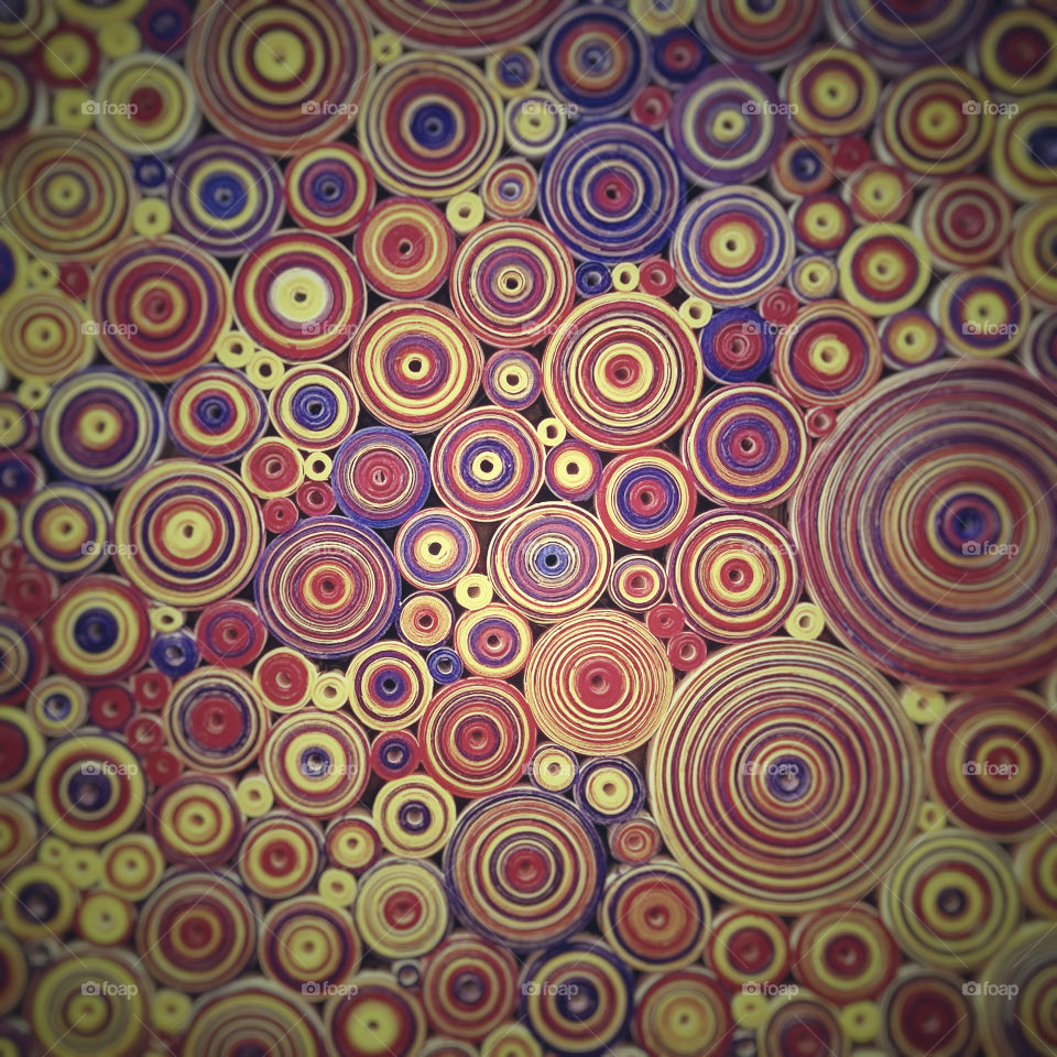 Altered section of an abstract painting