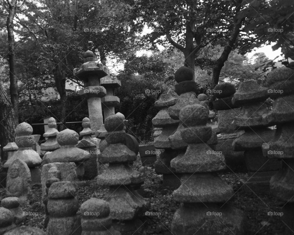 Japanese tombstones