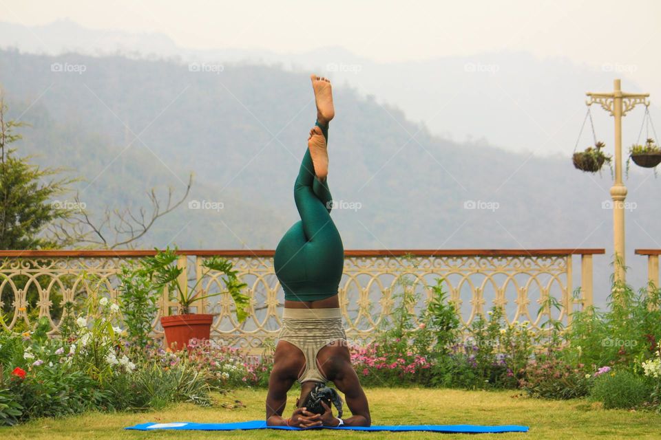 Yoga in outdoor 