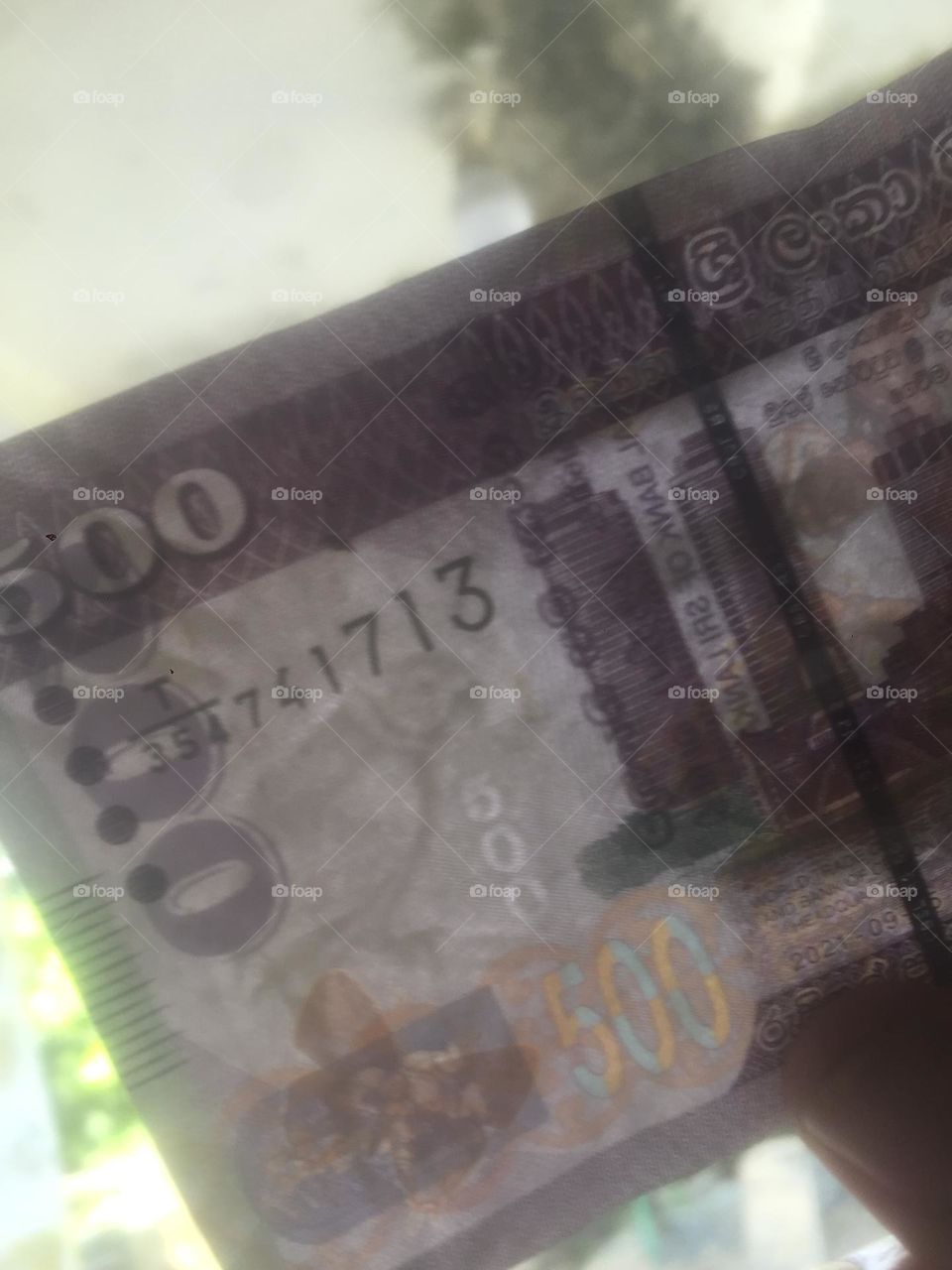 Can you see the bird in 500 rupee of srilanka 