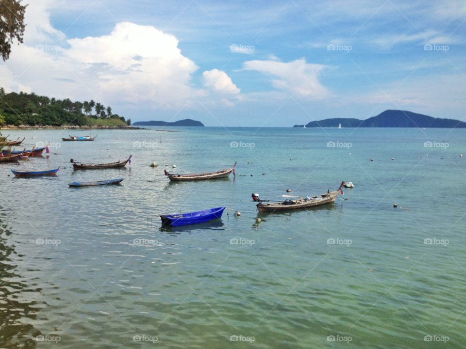 beach boats sea thailand by twilite