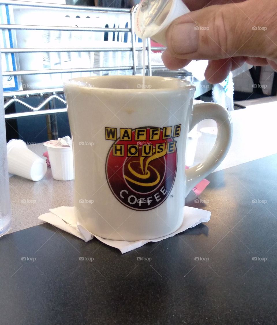 Coffee time in biloxi waffle house