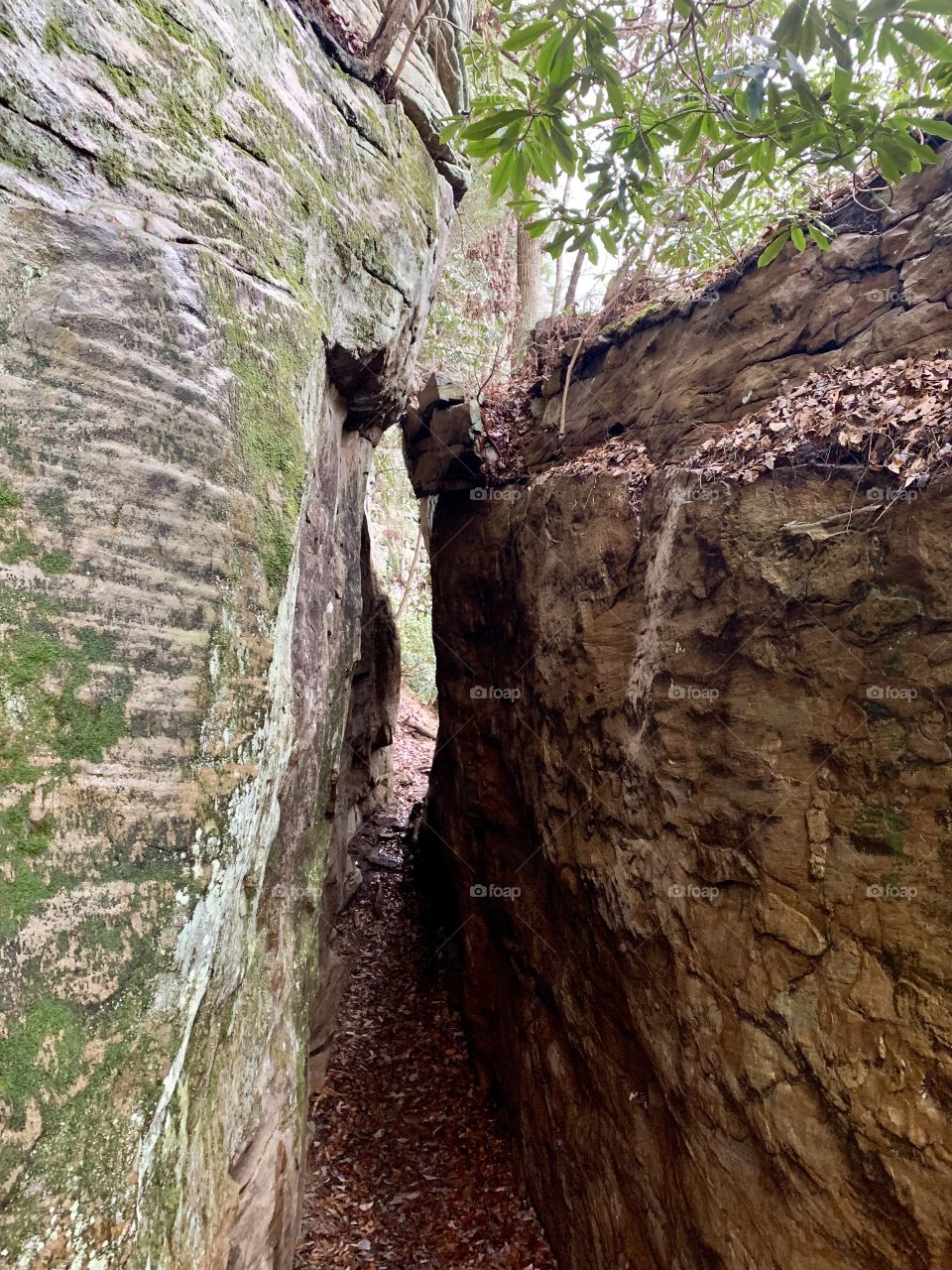 Appalachian Mountains rocky hallway