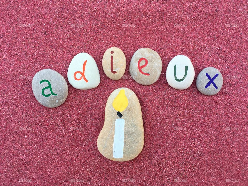 Adieux with a candle